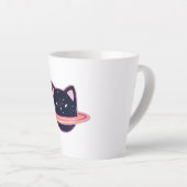 Planet Cat Latte Tasse (Rechte Ecke)