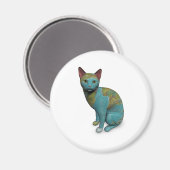Planet Cat Magnet (Vorderseite/Rückseite)