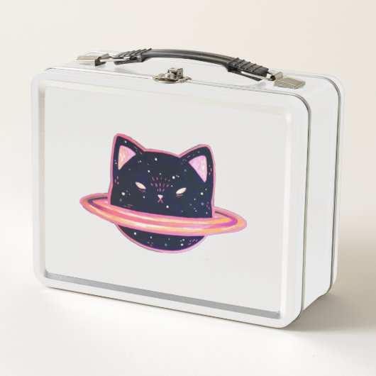 Planet Cat Metal Lunch Box (Vorderseite)