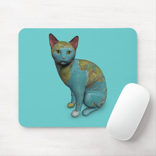 Planet Cat Mousepad (Mit Mouse)