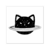 Planet Cat Selbstfarbige Briefmarke Permastempel (Design)