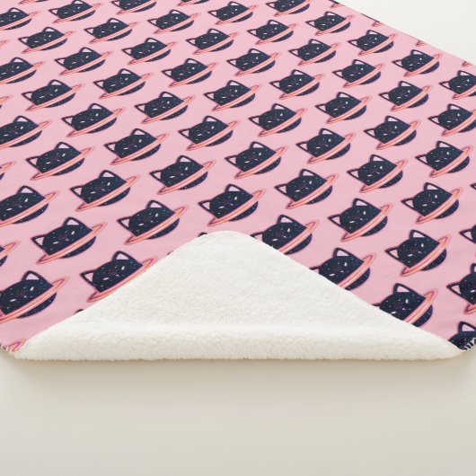 Planet Cat Sherpa Blanket Sherpadecke (3/4)