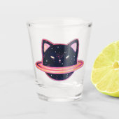 Planet Cat Shot Glass Schnapsglas (Vorderseite)