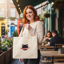 Planet Cat Tote Bag Mini Stoffbeutel