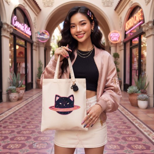 Planet Cat Tote Bag Tragetasche