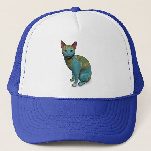 Planet Cat Truckerkappe (Vorderseite)