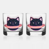 Planet Cat Whiskey Glas (Vorderseite)