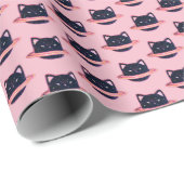 Planet Cat Wrapping Paper Geschenkpapier (Rolleneckpunkt)