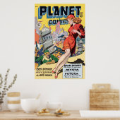 Planet-Comicen Poster (Küche)
