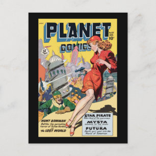 Planet-Comicen Postkarte
