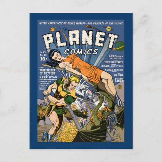 Planet-Comicen Postkarte (Vorderseite)