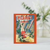 Planet-Comicen Postkarte (Stehend Vorderseite)