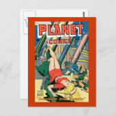 Planet-Comicen Postkarte (Vorne/Hinten)