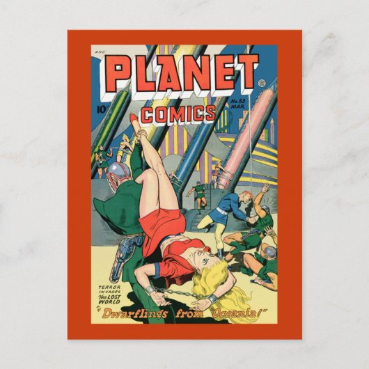 Planet-Comicen Postkarte (Vorderseite)