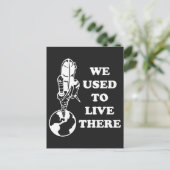 Planet, den wir dort lebten, Rettete den Erdraum Postkarte (Stehend Vorderseite)