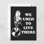 Planet, den wir dort lebten, Rettete den Erdraum Postkarte (Vorne/Hinten)