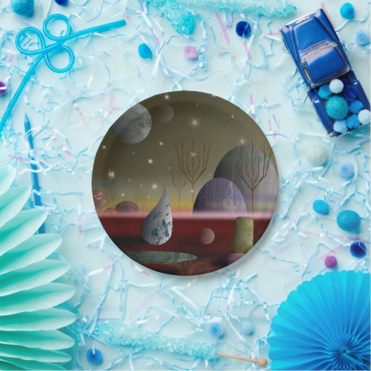 Planet der Formen 7" Papier Teller (Party)