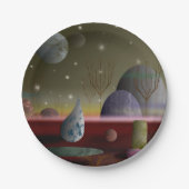 Planet der Formen 7" Papier Teller (Vorderseite)
