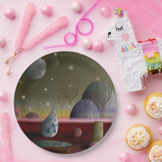 Planet der Formen 9" Papier Teller (Party)