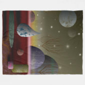 Planet der Formen große Fleecedecke (Vorderseite (Horizontal))