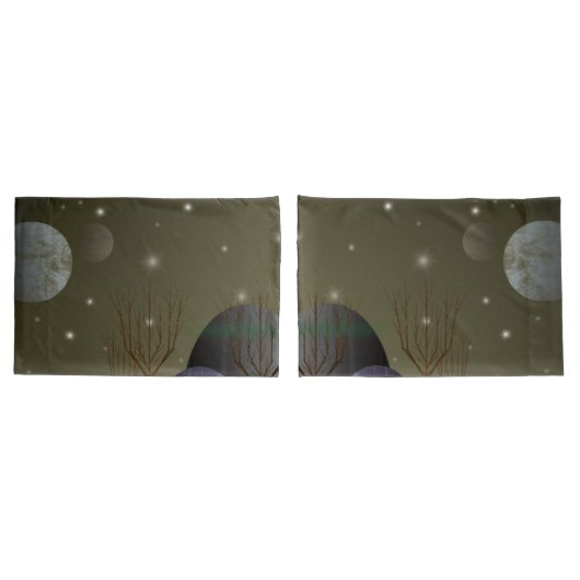 Planet der Formen Pillowcases (2 Größen) Kissenbezug (Rückseite-Set)