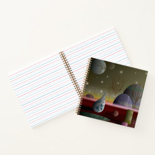 Planet der Formen Spiral Notebook 8.5x8.5 Notizblock