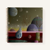Planet der Formen Spiral Notebook 8.5x8.5 Notizblock (Vorderseite)