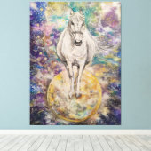 Planet der weißen Mere Leinwanddruck (Insitu (Holzboden))