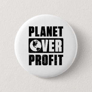 Planet des Earth Day über gewinnbringendes Umweltk Button