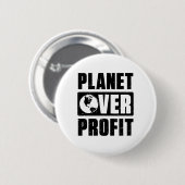 Planet des Earth Day über gewinnbringendes Umweltk Button (Vorne & Hinten)