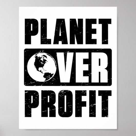 Planet des Earth Day über gewinnbringendes Umweltk Poster (Vorne)