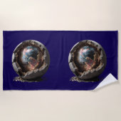 Planet Disco Core - Erde bricht in den Party-Modus Strandtuch (Vorderseite)