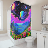 Planet Duschvorhang (Beispiel)