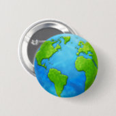 Planet Earth Abzeichen Button (Vorne & Hinten)