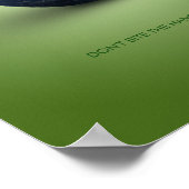 Planet Earth Apple Environmental Poster (Ecke)