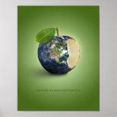 Planet Earth Apple Environmental Poster (Vorne)