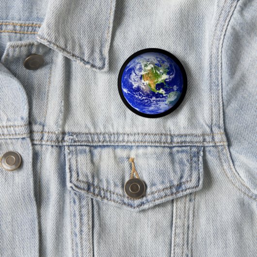 Planet Earth Blue Marble Button (Beispiel)