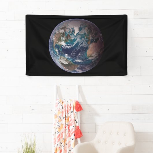 Planet Earth Blue Marble (Western Hemisphäre) Banner (Insitu)