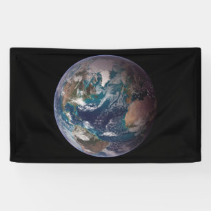 Planet Earth Blue Marble (Western Hemisphäre) Banner