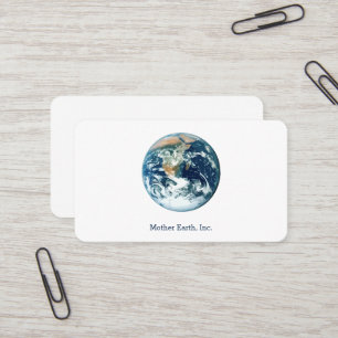 Planet Earth Business Card Visitenkarte