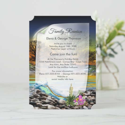 Planet Earth Celebration Einladung (Stehend Vorderseite)