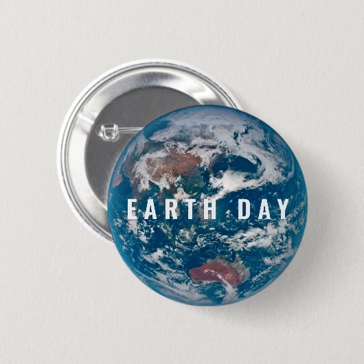 Planet Earth - Earth Day Badge Button (Vorne & Hinten)