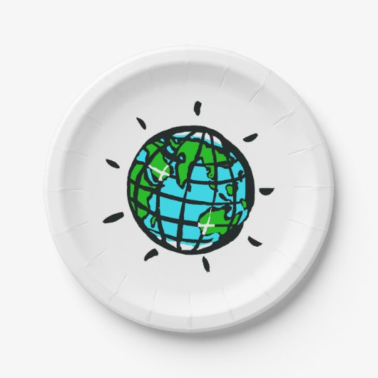 Planet EARTH - Earth Day - Conservation - Party Pappteller (Vorderseite)