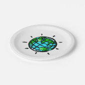 Planet EARTH - Earth Day - Conservation - Party Pappteller (Schrägansicht)