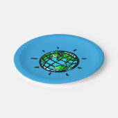 Planet EARTH - Earth Day - Conservation - Party Pappteller (Schrägansicht)