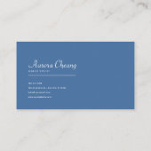 Planet Earth Floral Wreath Starry Night Visitenkarte (Rückseite)