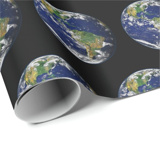 Planet Earth Gift Wrap - HAMbWG Geschenkpapier (Rolleneckpunkt)