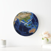 Planet Earth Große Wanduhr (Zuhause)
