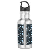 Planet Earth Hydration Green Blue Heart Edelstahlflasche (Rückseite)