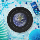 Planet Earth in Space - Christian John 3:16 Pappteller (Party)